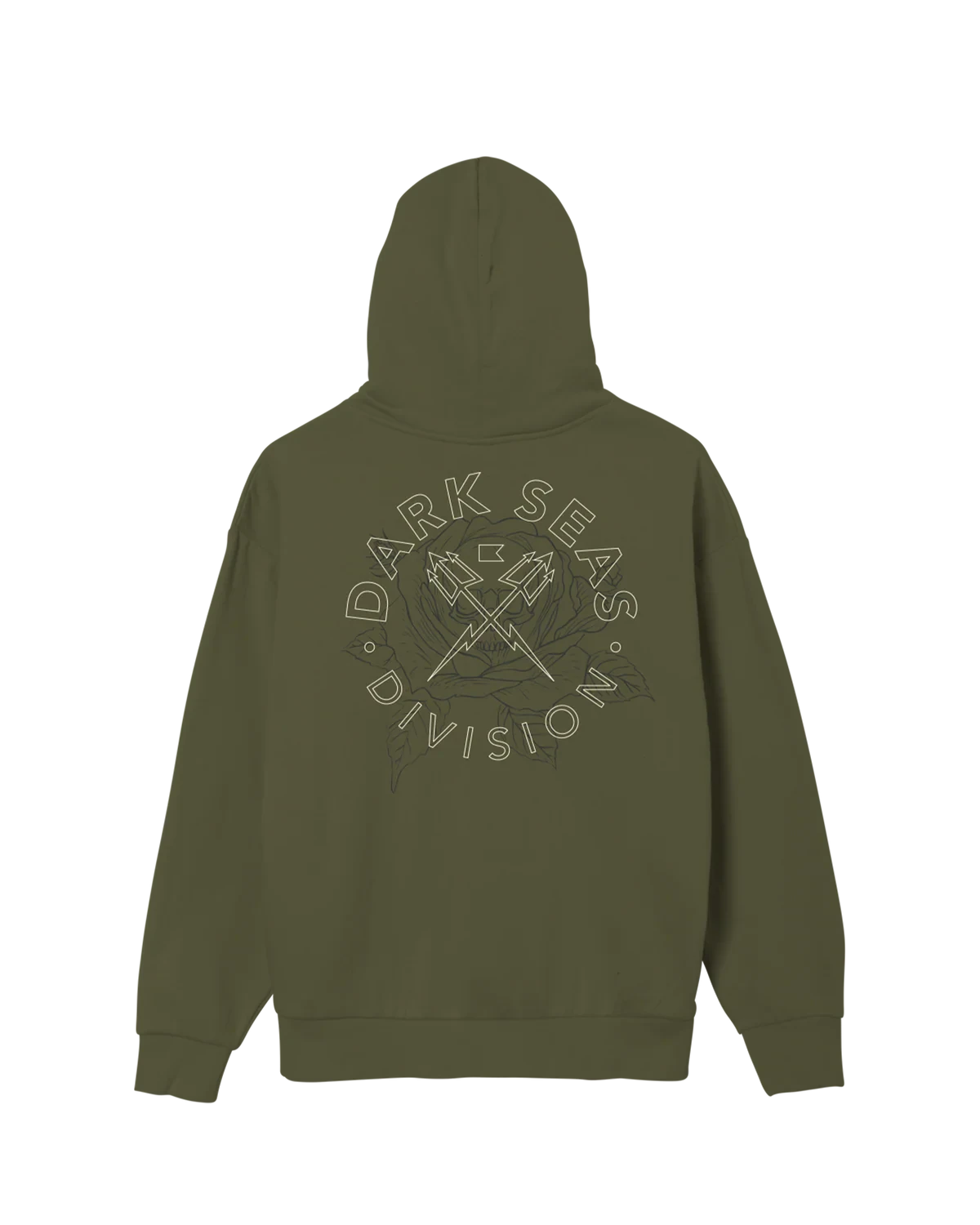 DARK SEAS Thorn Bush Hoodie Olive Men's Pullover Hoodies Dark Seas
