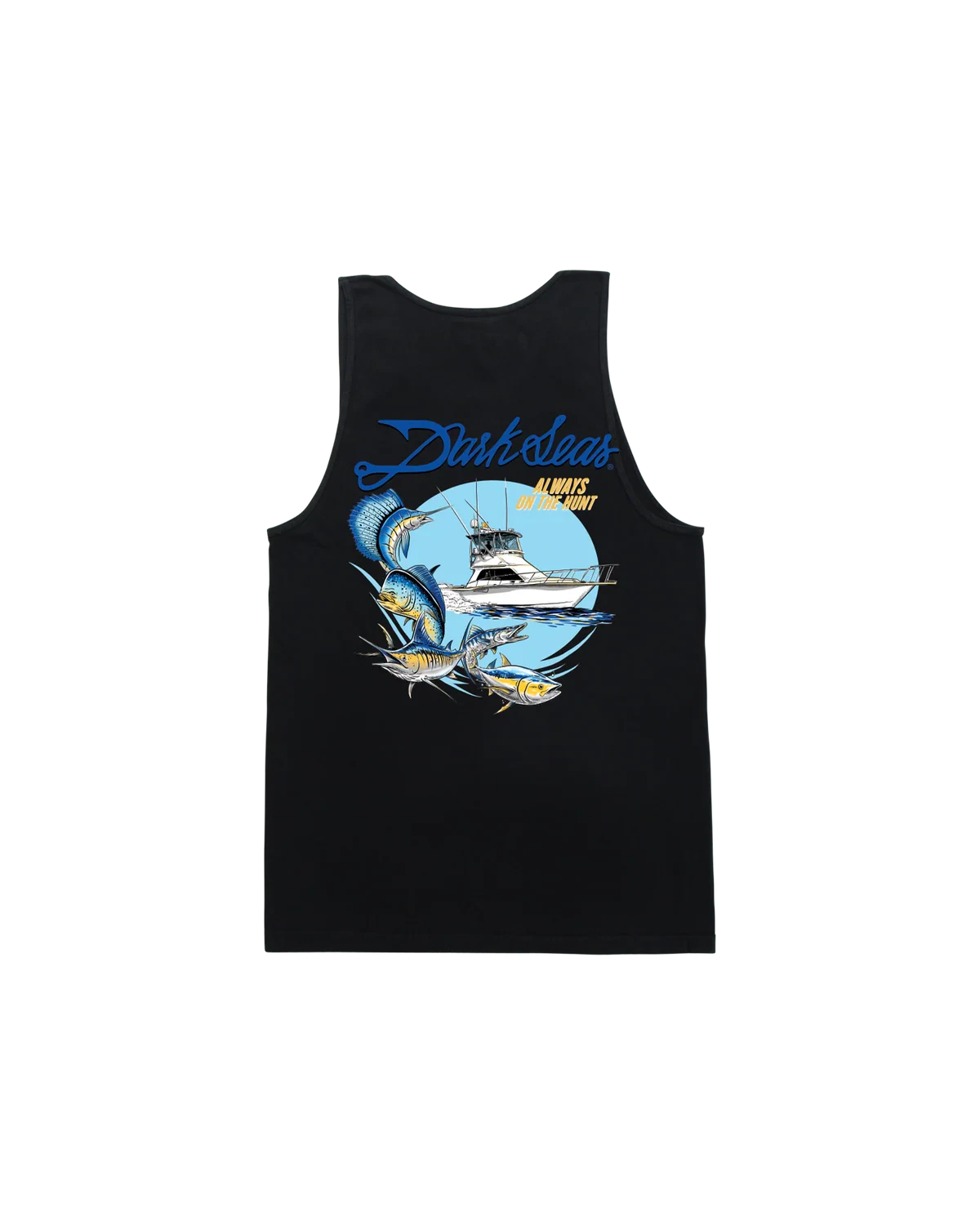 DARK SEAS Reel Legends Tank Top Black Men's Tank Tops Dark Seas