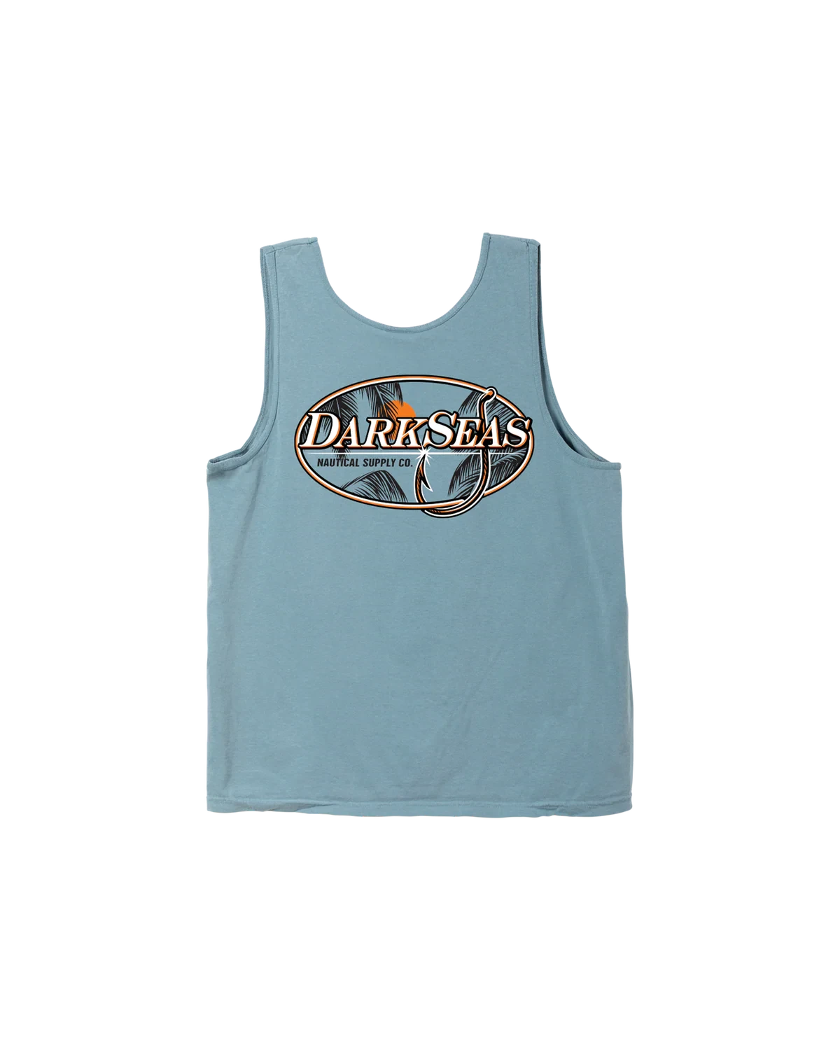 DARK SEAS Tropical Nite Tank Top Ice Blue Men's Tank Tops Dark Seas