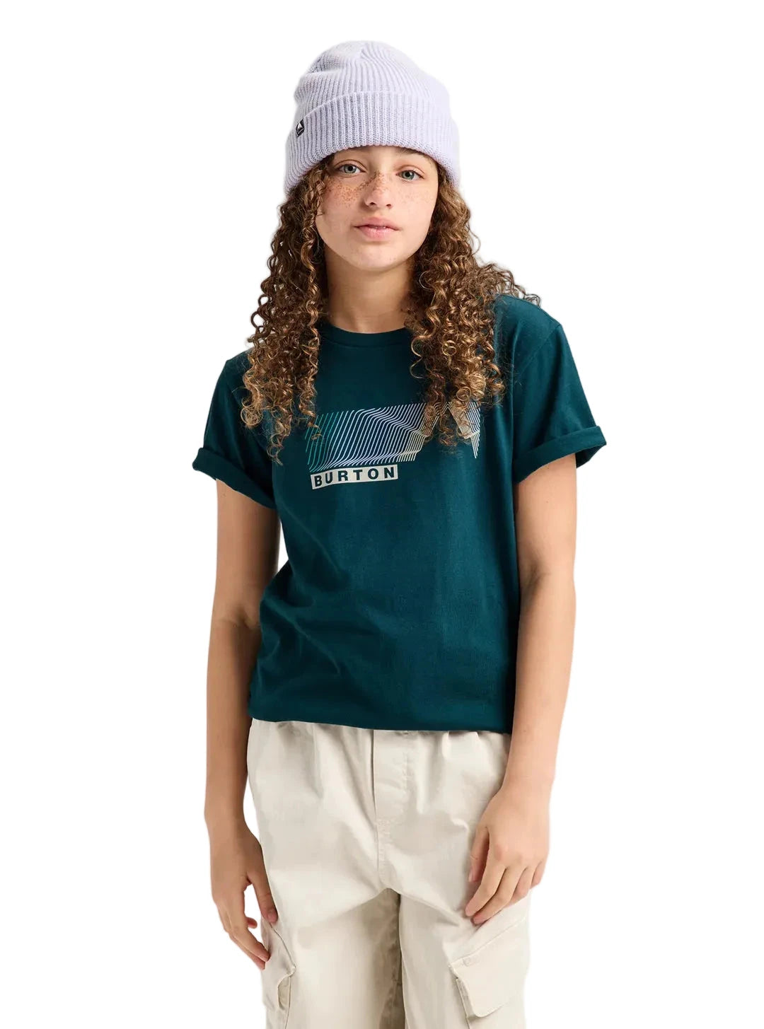 BURTON Kids Elmore T-Shirt Atlantic Teal Boy's T-Shirts Burton