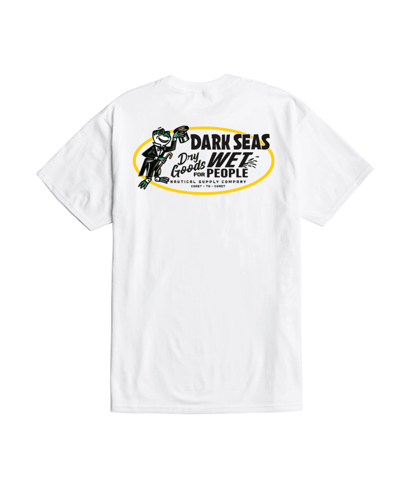 DARK SEAS Water Works T-Shirt White Men's Short Sleeve T-Shirts Dark Seas
