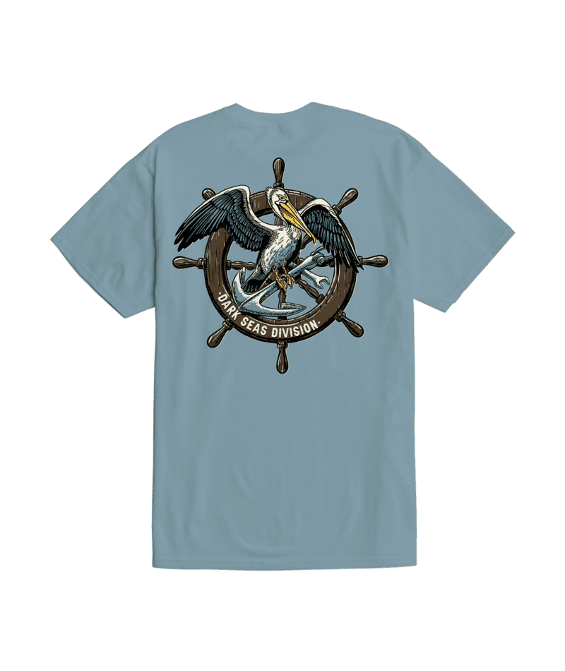 DARK SEAS Cutwater T-Shirt Ocean Blue Men's Short Sleeve T-Shirts Dark Seas