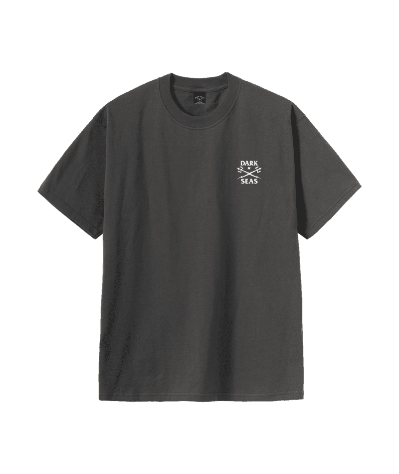 DARK SEAS Homeland Heavyweight T-Shirt Vintage Black Men's Short Sleeve T-Shirts Dark Seas