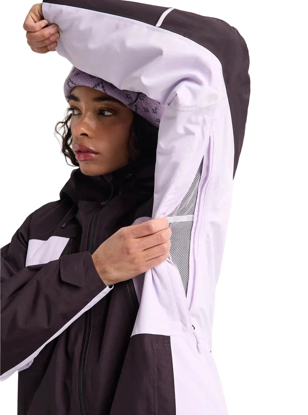 BURTON Women's Reserve 2L 3-in-1 Snow Jacket Bear Hug Brown/Moondust Purple 2027 Women's Snow Jackets Burton