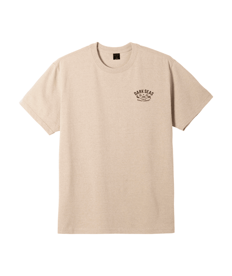 DARK SEAS Creek Country T-Shirt Heather Sand Men's Short Sleeve T-Shirts Dark Seas