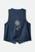 BRIXTON Women's Frisco Vest Two Tone Indigo Women's Vests Brixton 