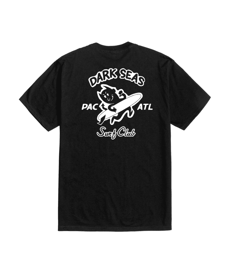 DARK SEAS Surfin' Devils Pocket T-Shirt Black Men's Short Sleeve T-Shirts Dark Seas