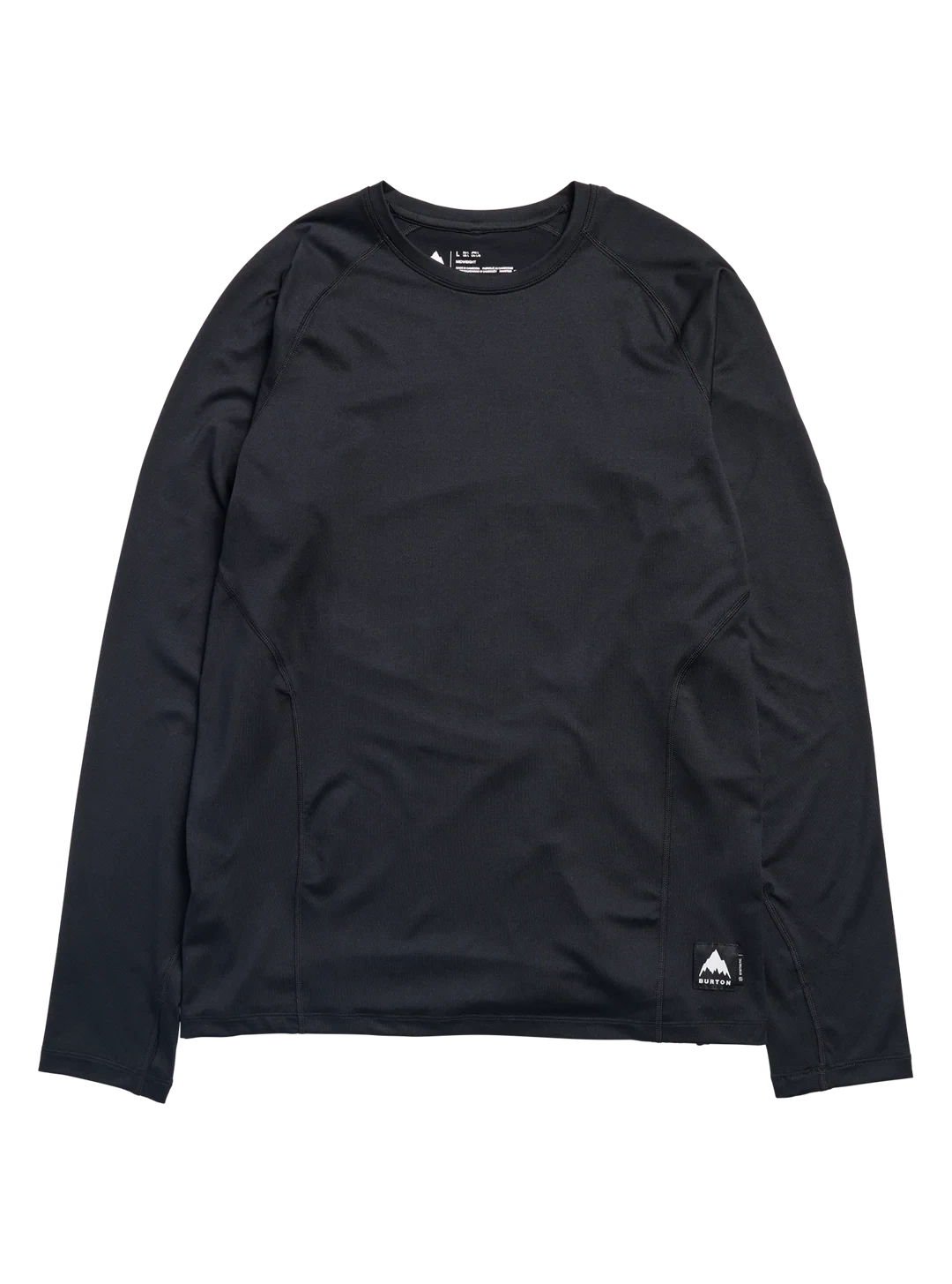 BURTON Synthetic Midweight Base Layer Crew True Black Men's Base Layers Burton