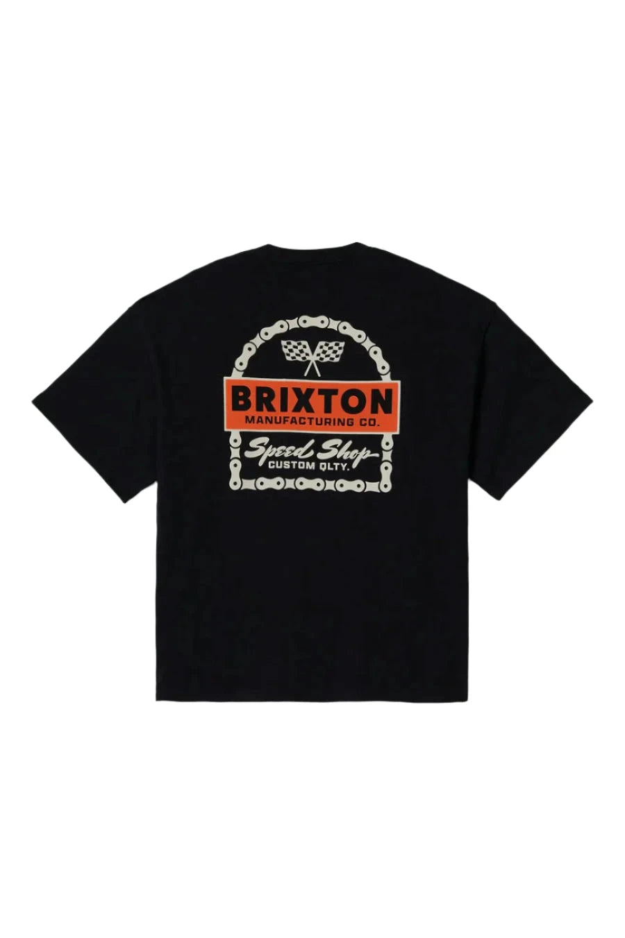 BRIXTON Drayton Heavy Weight Relaxed T-Shirt Black Classic Wash Men's Short Sleeve T-Shirts Brixton