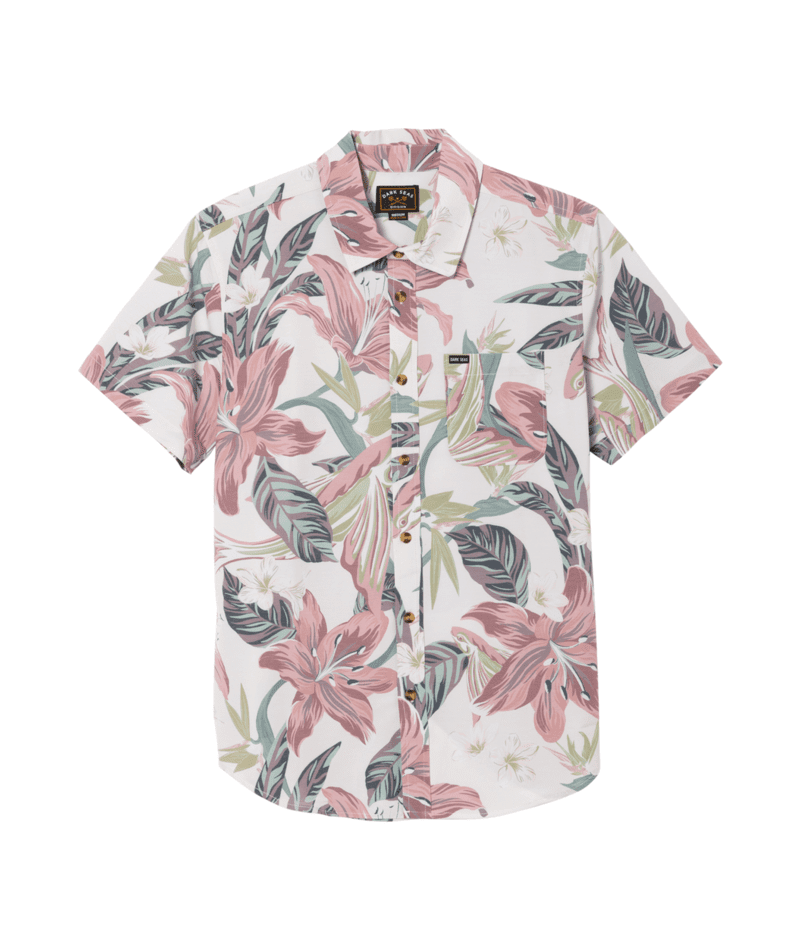 DARK SEAS Ritter Short Sleeve Button Up UV Shirt Antique Men's Short Sleeve Button Up Shirts Dark Seas