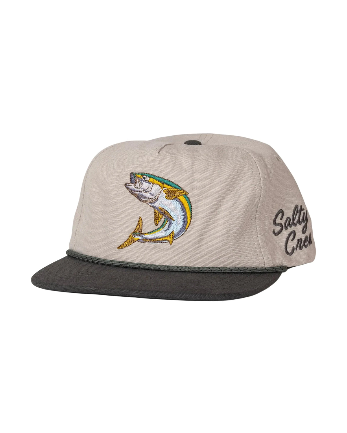 SALTY CREW Coastal Snapback Hat Gray/Tan Men's Hats Salty Crew