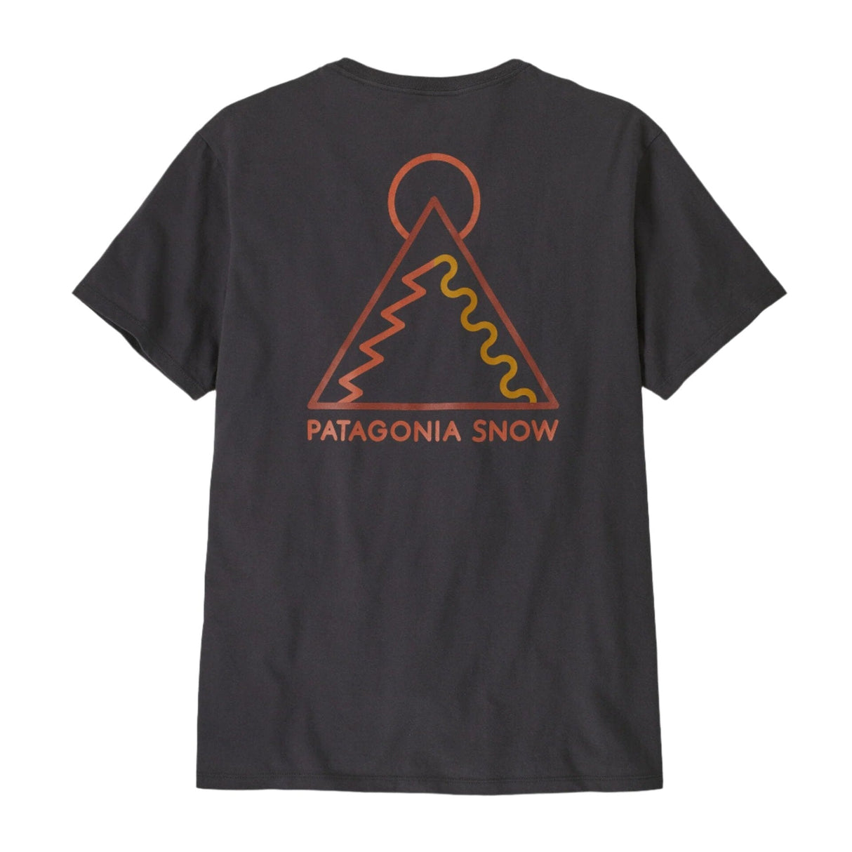 PATAGONIA Dawn Tracks Organic T-Shirt Ink Black Men's Short Sleeve T-Shirts Patagonia