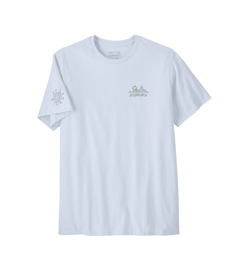 PATAGONIA Wind Runner Responsibili-Tee T-Shirt White Men's Short Sleeve T-Shirts Patagonia