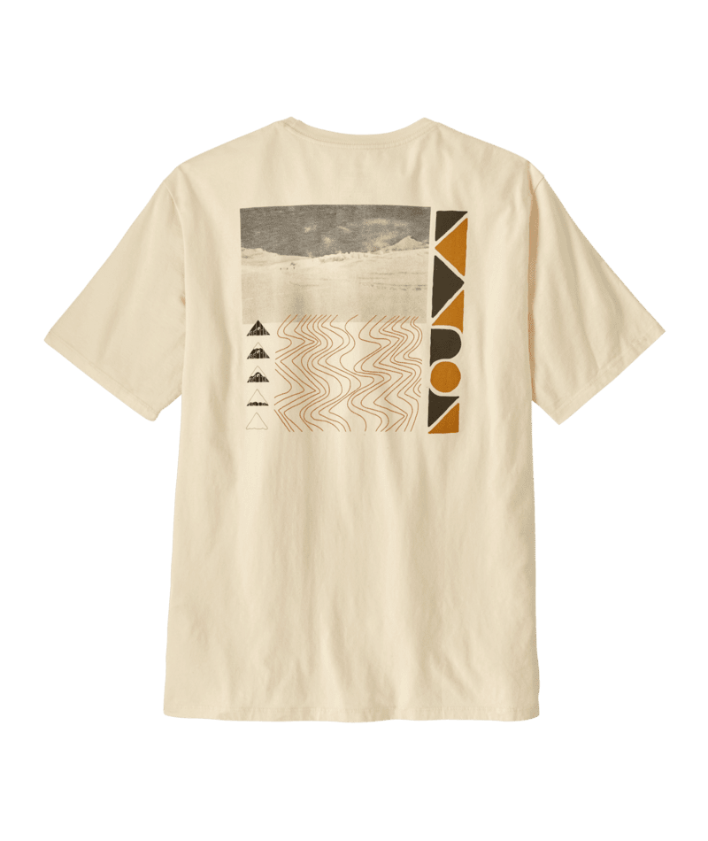 PATAGONIA Driftways Organic T-Shirt Undyed Natural Men's Short Sleeve T-Shirts Patagonia