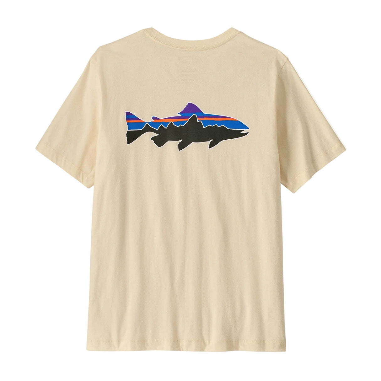 PATAGONIA Fitz Roy Trout T-Shirt Undyed Natural Men's Short Sleeve T-Shirts Patagonia