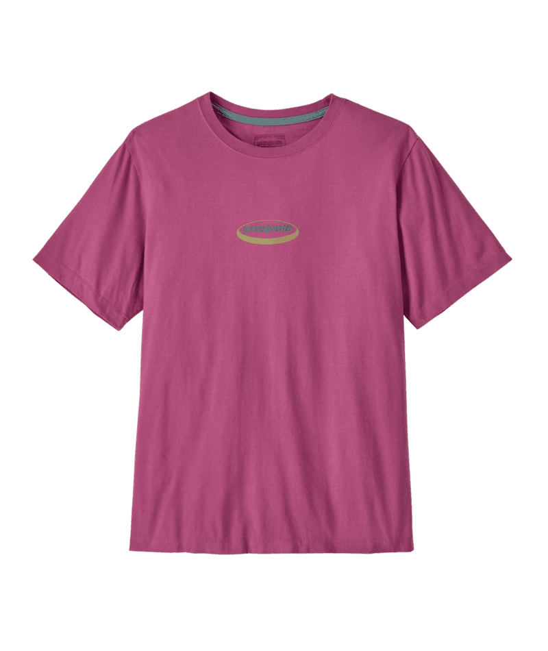 PATAGONIA '95 Oval Logo T-Shirt Faded Magenta Men's Short Sleeve T-Shirts Patagonia