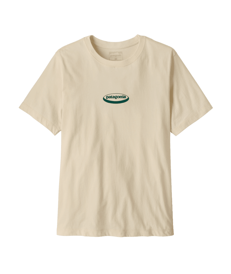 PATAGONIA '95 Oval Logo T-Shirt Undyed Natural Men's Short Sleeve T-Shirts Patagonia
