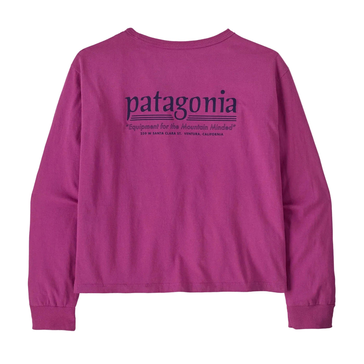 PATAGONIA Women's Long-Sleeved Hut Tripper Easy-Cut T-Shirt Amaranth Pink Women's Long Sleeve T-Shirts Patagonia