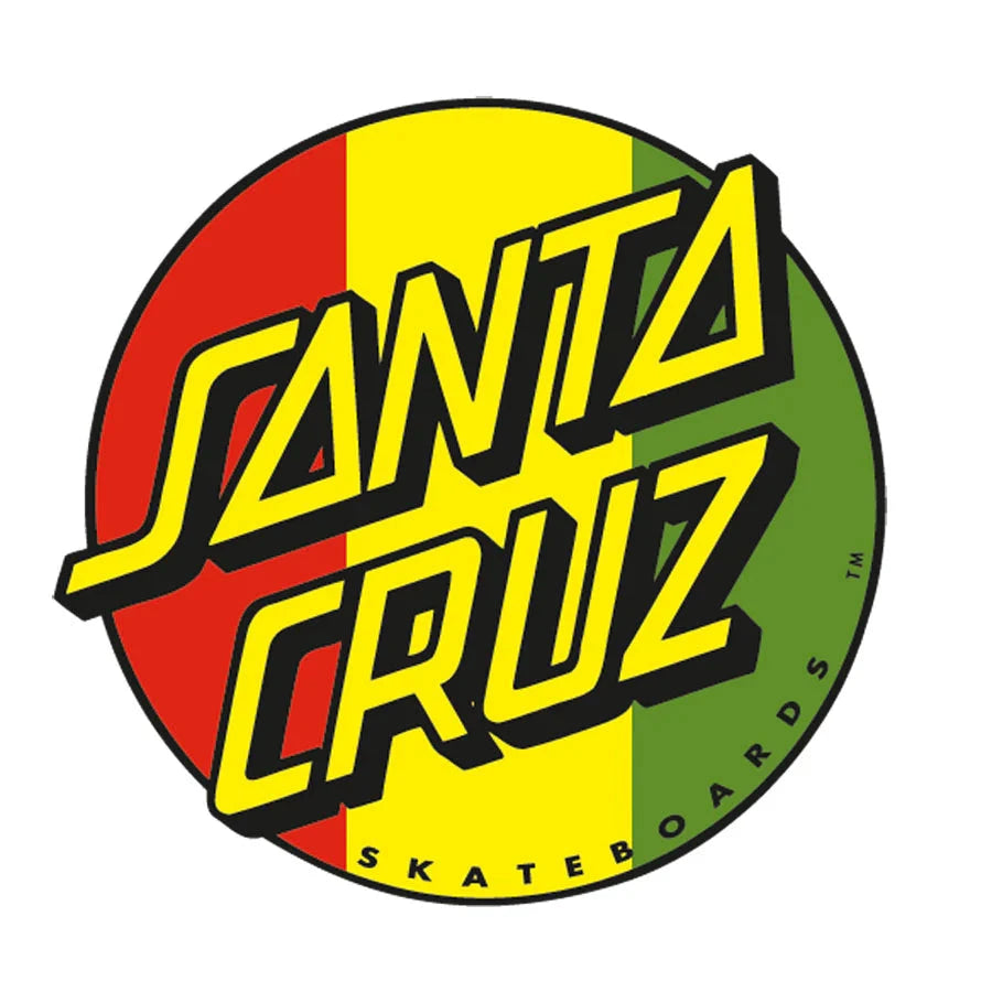 SANTA CRUZ Rasta Dot 3in Sticker Stickers Santa Cruz