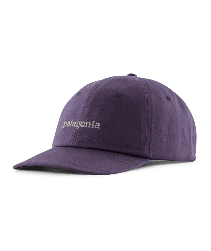 PATAGONIA Fitz Roy Icon Trad Cap Text Logo: Plummet Purple Men's Hats Patagonia