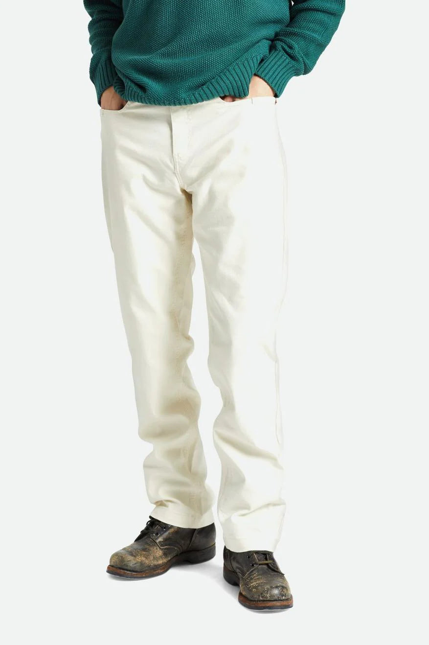 BRIXTON Builders 5-Pocket Pant Natural Men's Pants Brixton