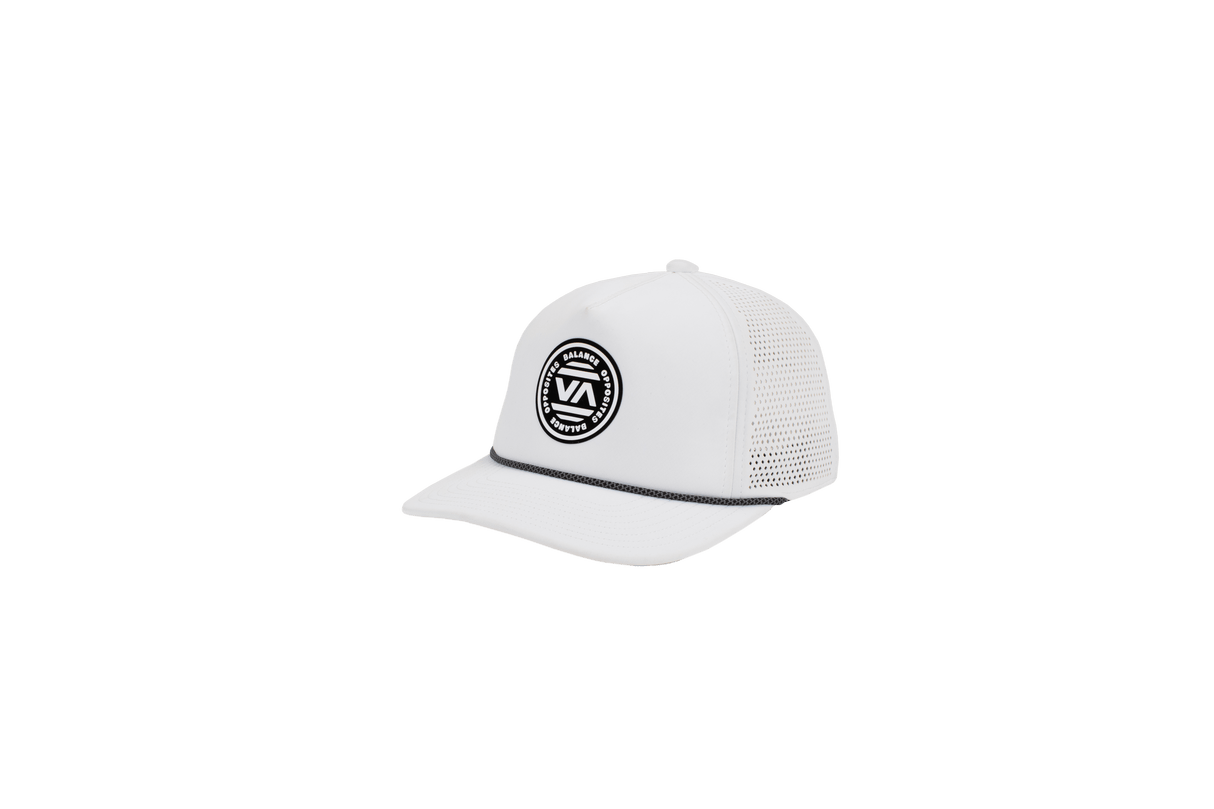 RVCA Modfit Snapback Hat White Men's Hats RVCA