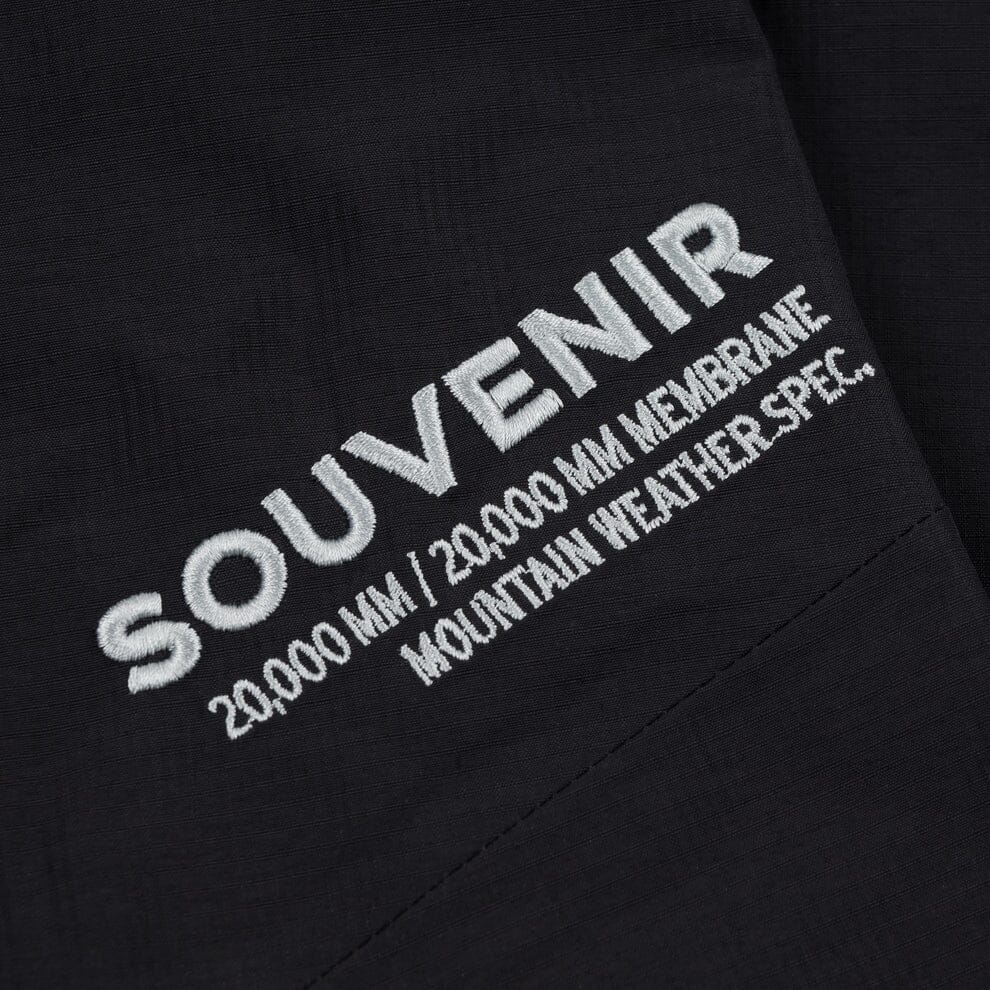 SOUVENIR 3 Ply Ripstop Snow Jacket Black 2026 Men's Snow Jackets Souvenir