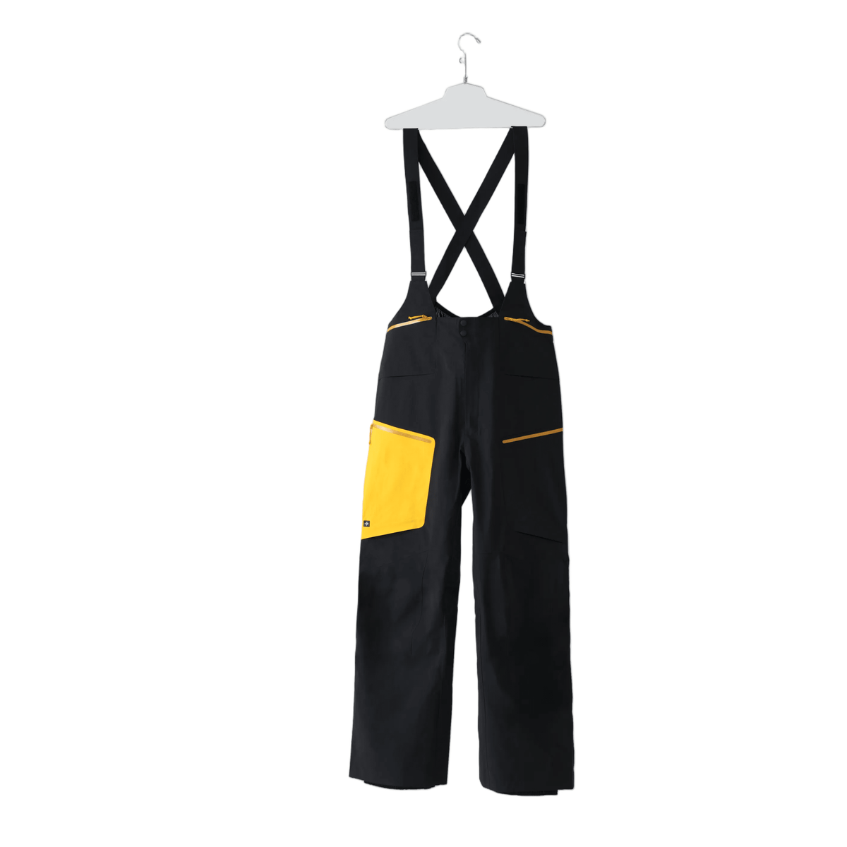 SKYLINE Faze 3L Guide Bib Snow Pants Cat Black/Mango 2027 Men's Snow Bib Pants Skyline