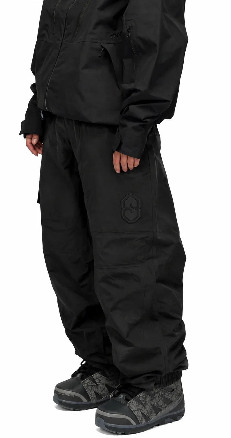 SOUVENIR 3 Ply Ripstop Snow Pants Black 2027 Men's Snow Pants Souvenir