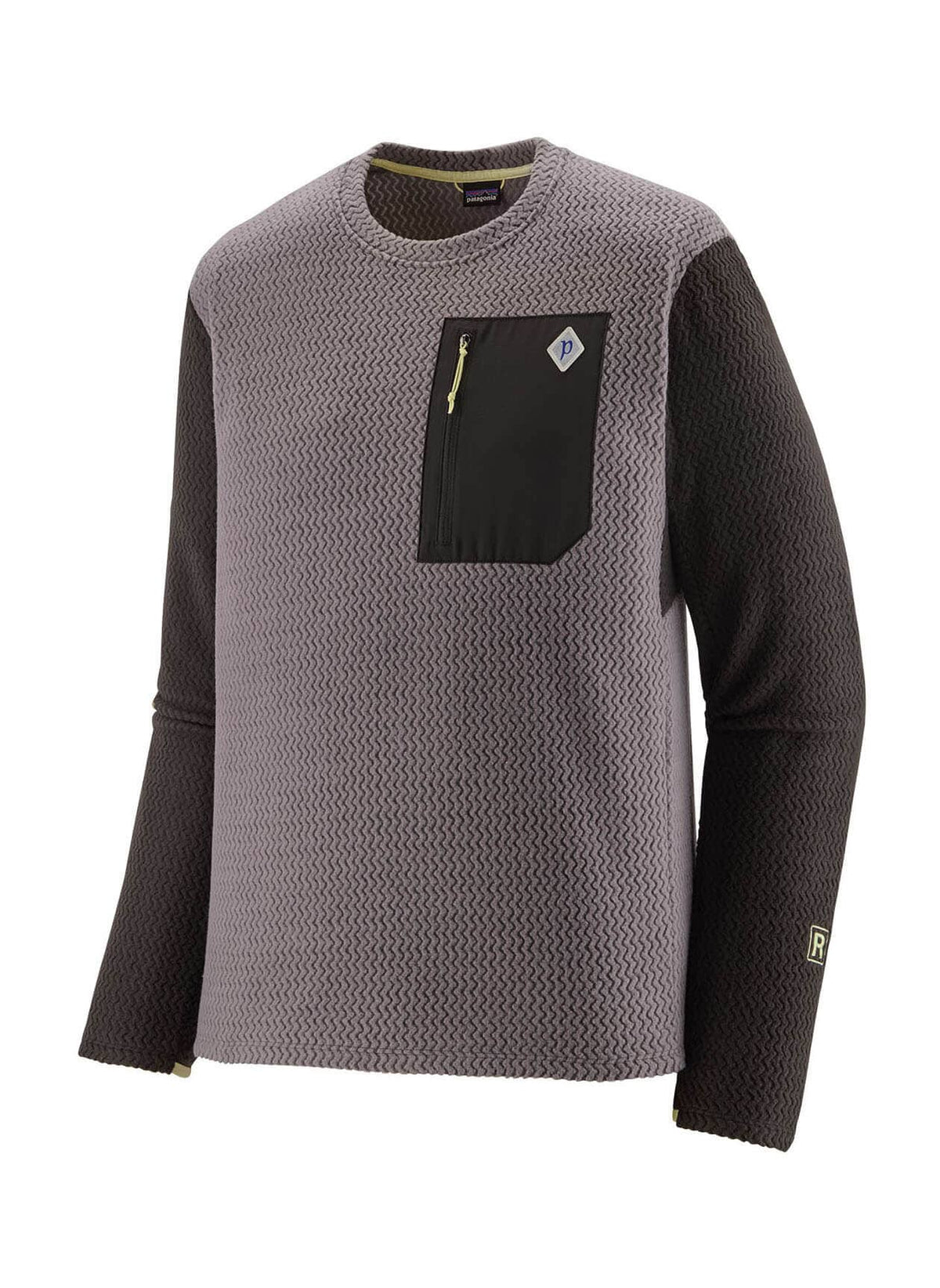 PATAGONIA R1 Air Fleece Crewneck May Gray Men's Insulators Patagonia