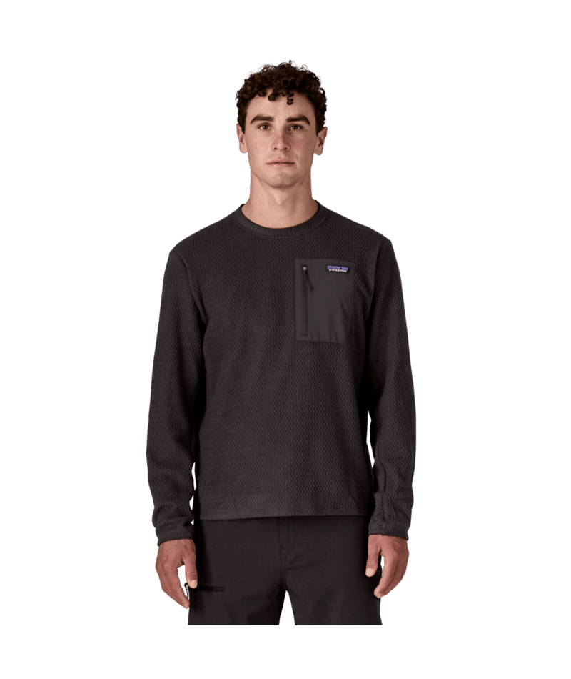 PATAGONIA R1 Air Fleece Crewneck Black Men's Insulators Patagonia