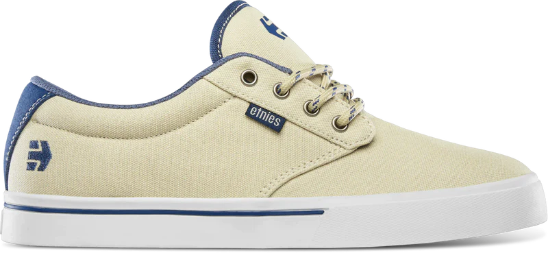 ETNIES Jameson 2 Eco Shoes Tan/Blue/White Men's Skate Shoes Etnies