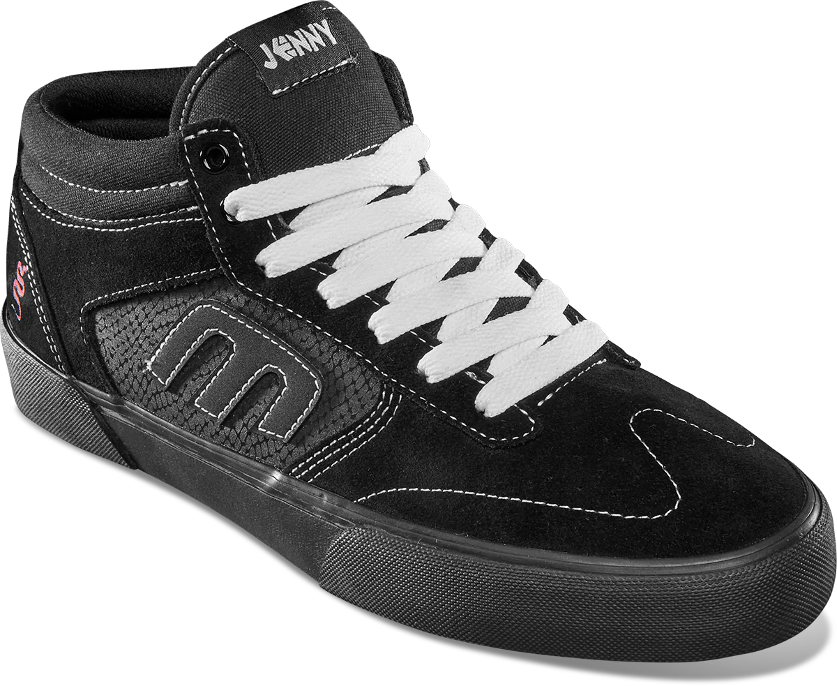 ETNIES Windrow Vulc Mid X Jenny Shoes Black/Black Men's Skate Shoes Etnies