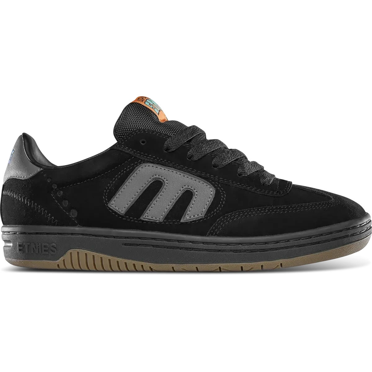 ETNIES Locut X Apache Shoes Black/Grey/Gum Men's Skate Shoes Etnies