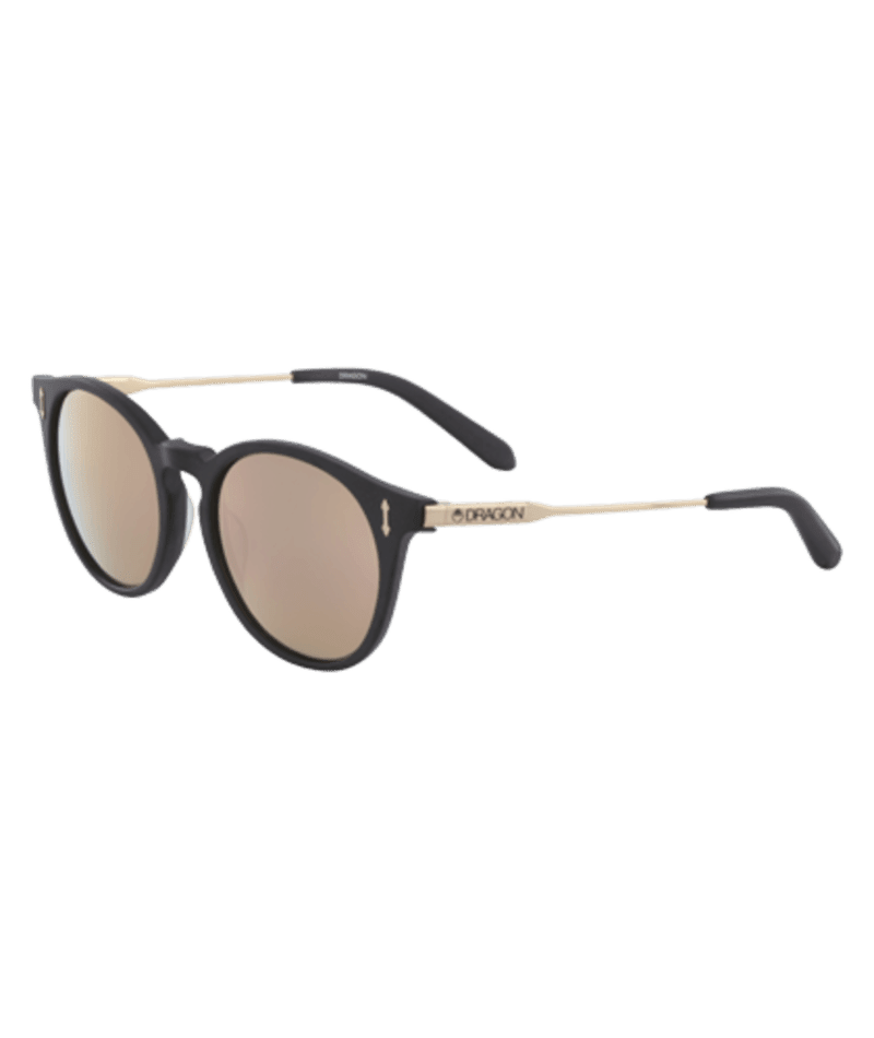 DRAGON Hype Matte Black - Lumalens Rose Gold Ion Sunglasses Sunglasses Dragon