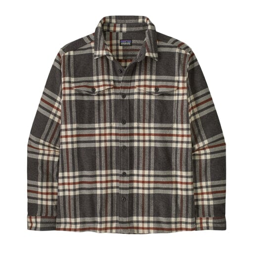 PATAGONIA Fjord Flannel Longsleeve Button-Up Shirt Catch/Ink Black Men's Long Sleeve Button Up Shirts Patagonia