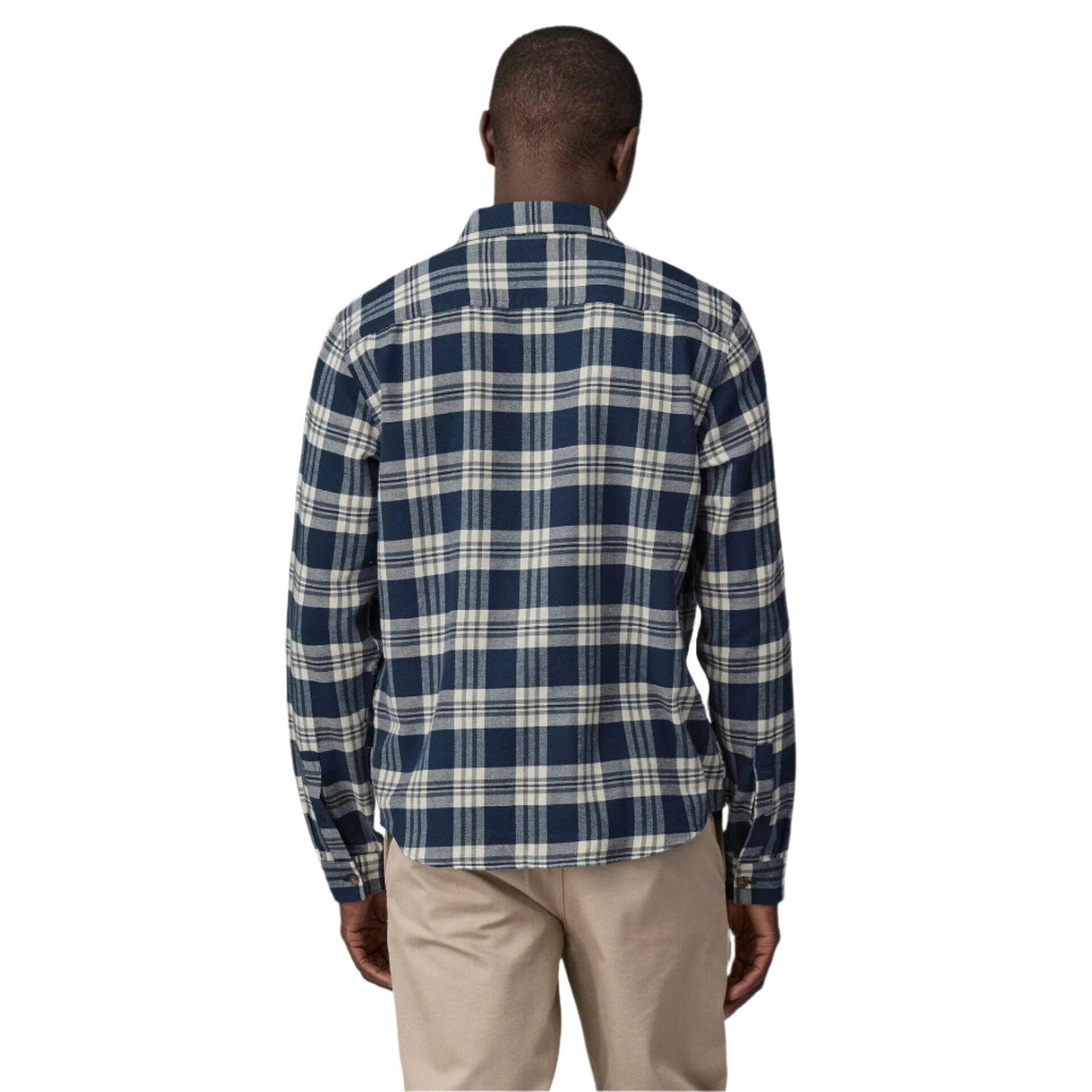 PATAGONIA Lightweight Fjord Flannel Long Sleeve Button-Up Shirt Base Camp/New Navy Men's Long Sleeve Button Up Shirts Patagonia