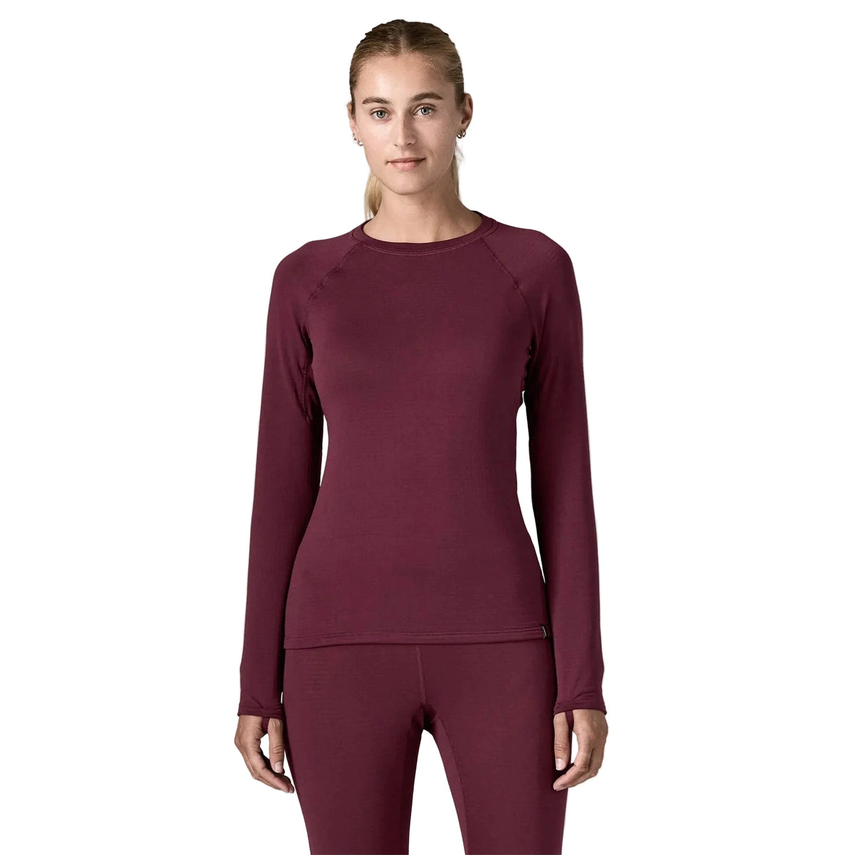 PATAGONIA Women's Capilene Thermal Weight Crewneck Berry Fig Women's Base Layers Patagonia