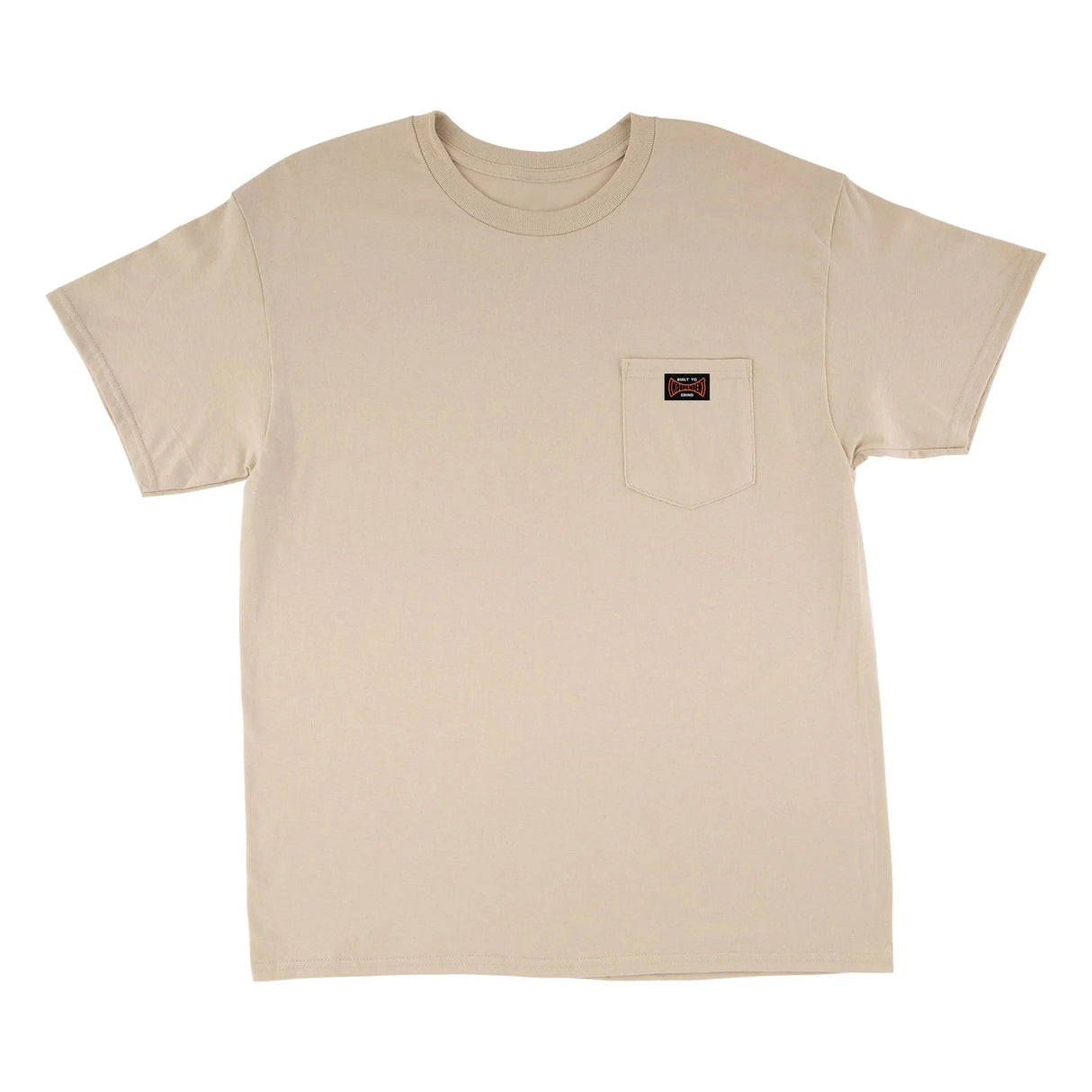 INDEPENDENT Built To Grind Pocket T-Shirt Sand Men's Short Sleeve T-Shirts Independent