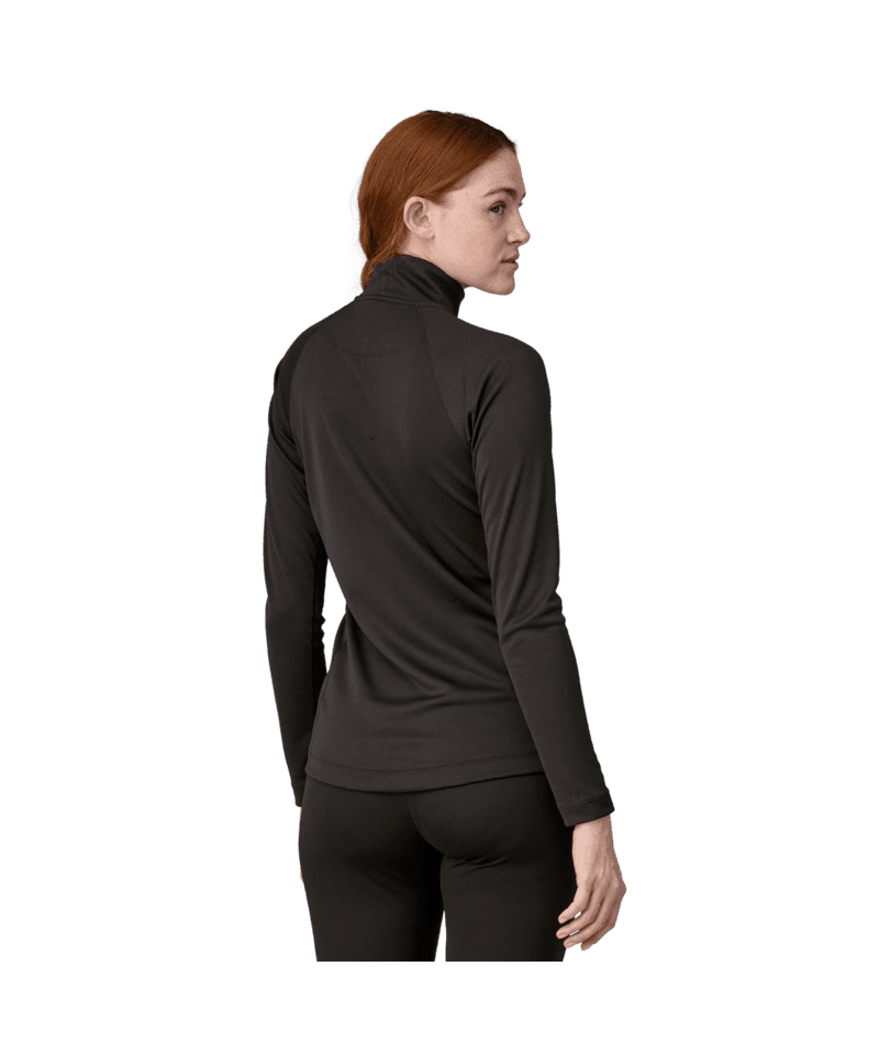 PATAGONIA Capilene Midweight Zip-Neck Pullover Black Women's Base Layers Patagonia