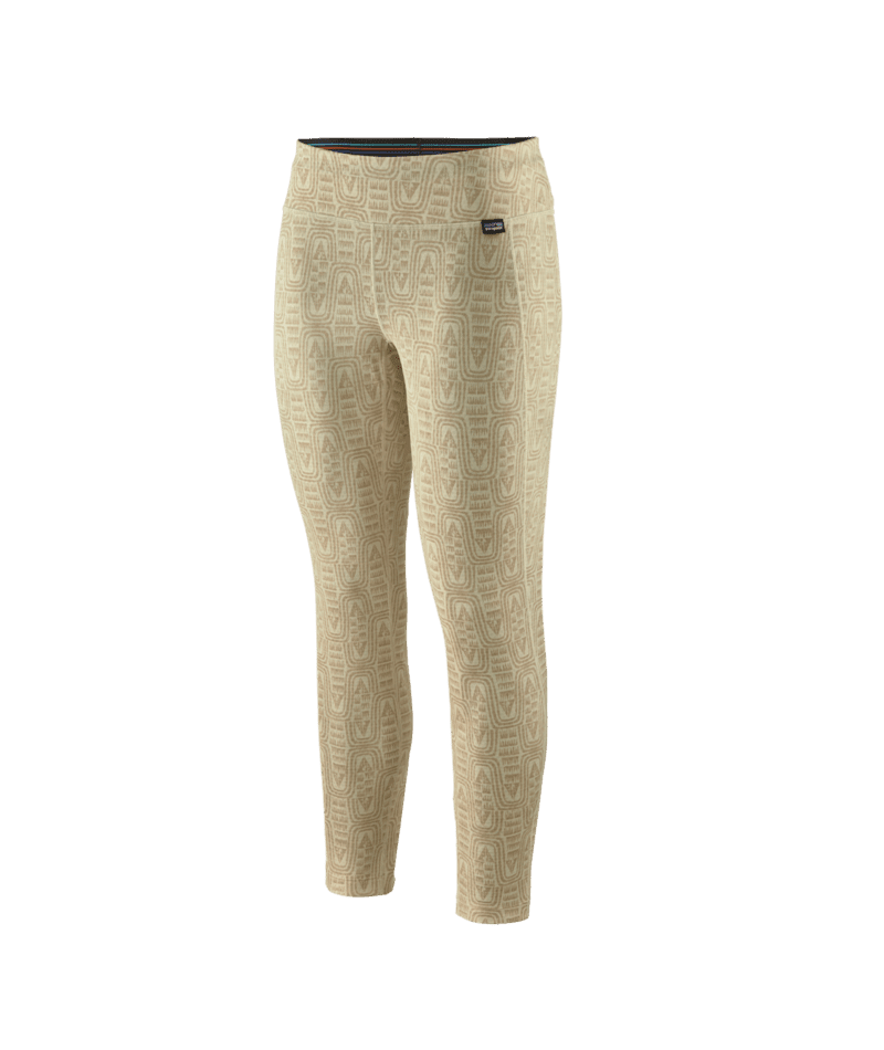 PATAGONIA Women's Capilene Midweight Bottoms Flow: Dyno White Women's Base Layers Patagonia