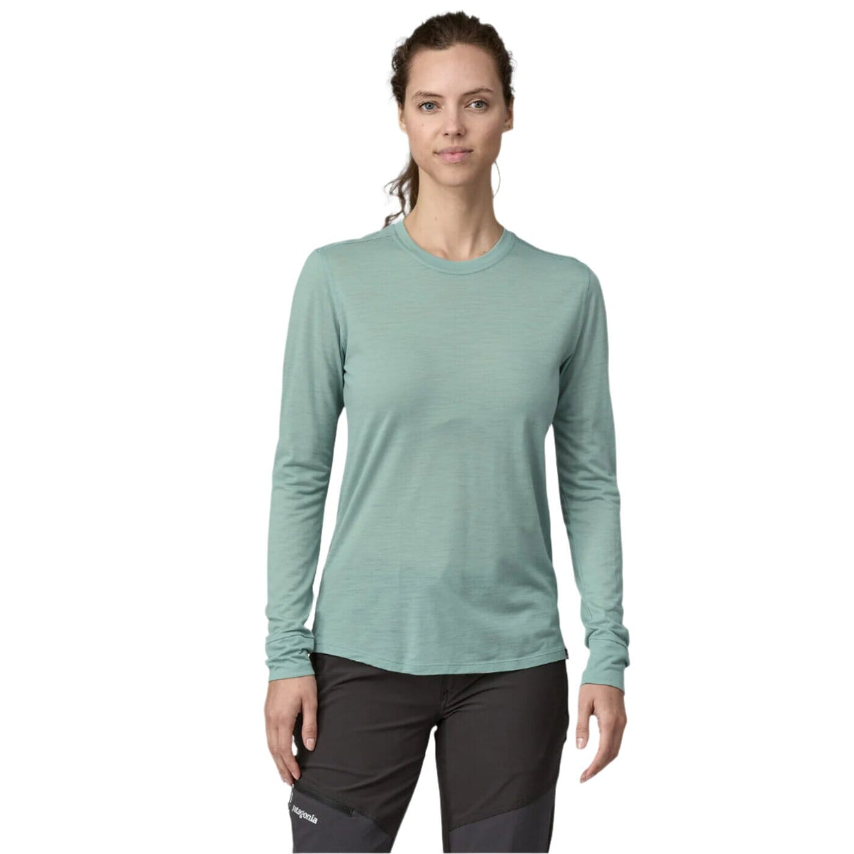 PATAGONIA Women's Cap Cool Merino Blend Long Sleeve Base Layer Thermal Blue Women's Base Layers Patagonia