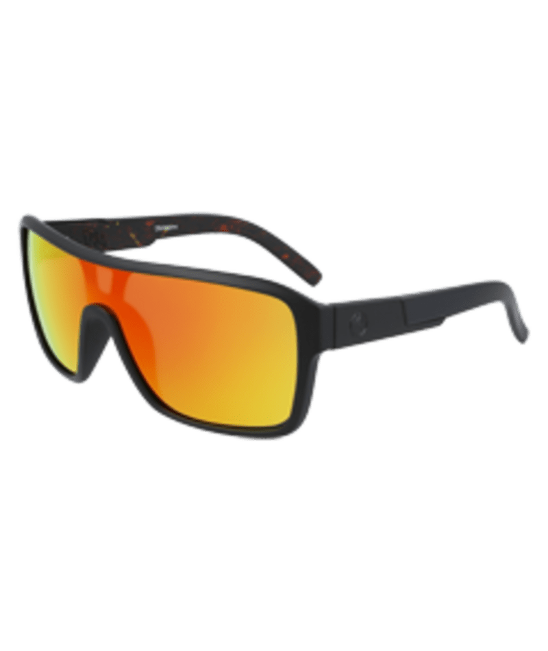 DRAGON Remix Matte Black Inferno - Lumalens Red Ion Sunglasses Sunglasses Dragon 