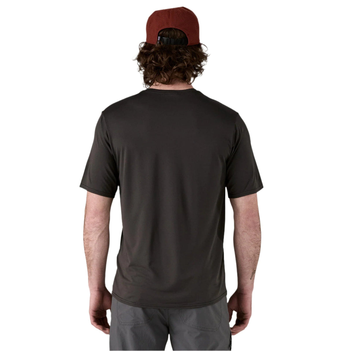 PATAGONIA Cap Cool Daily T-Shirt Black Men's Short Sleeve T-Shirts Patagonia