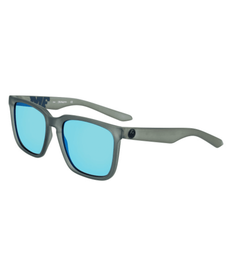 DRAGON Baile XL H2O Matte Crystal Shadow - Lumalens Blue Ion Polarized Sunglasses Sunglasses Dragon