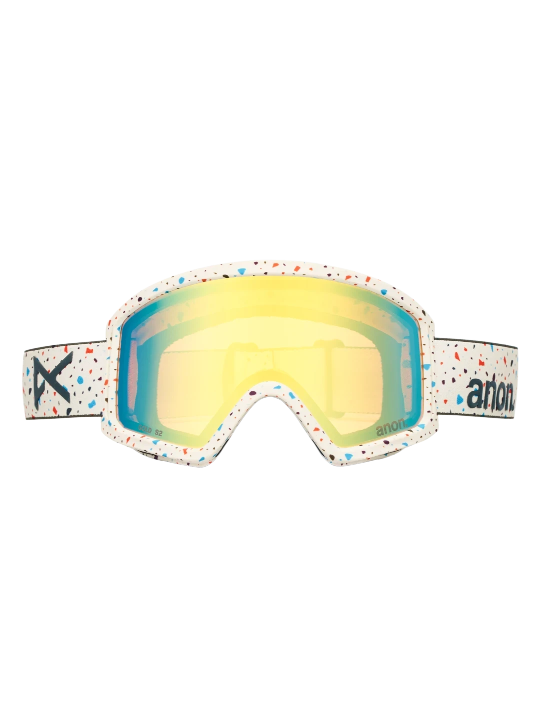 ANON Tracker 2.0 Speckles - Gold Amber + Face MFI Face Mask Youth Snow Goggle Snow Goggles Anon