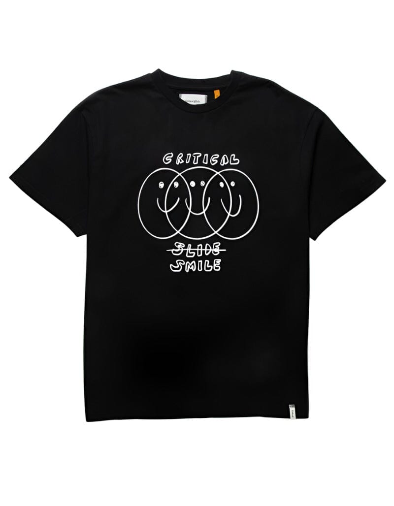 CRITICAL SLIDE Seeing Double T-Shirt Vintage Black Men's Short Sleeve T-Shirts The Critical Slide Society