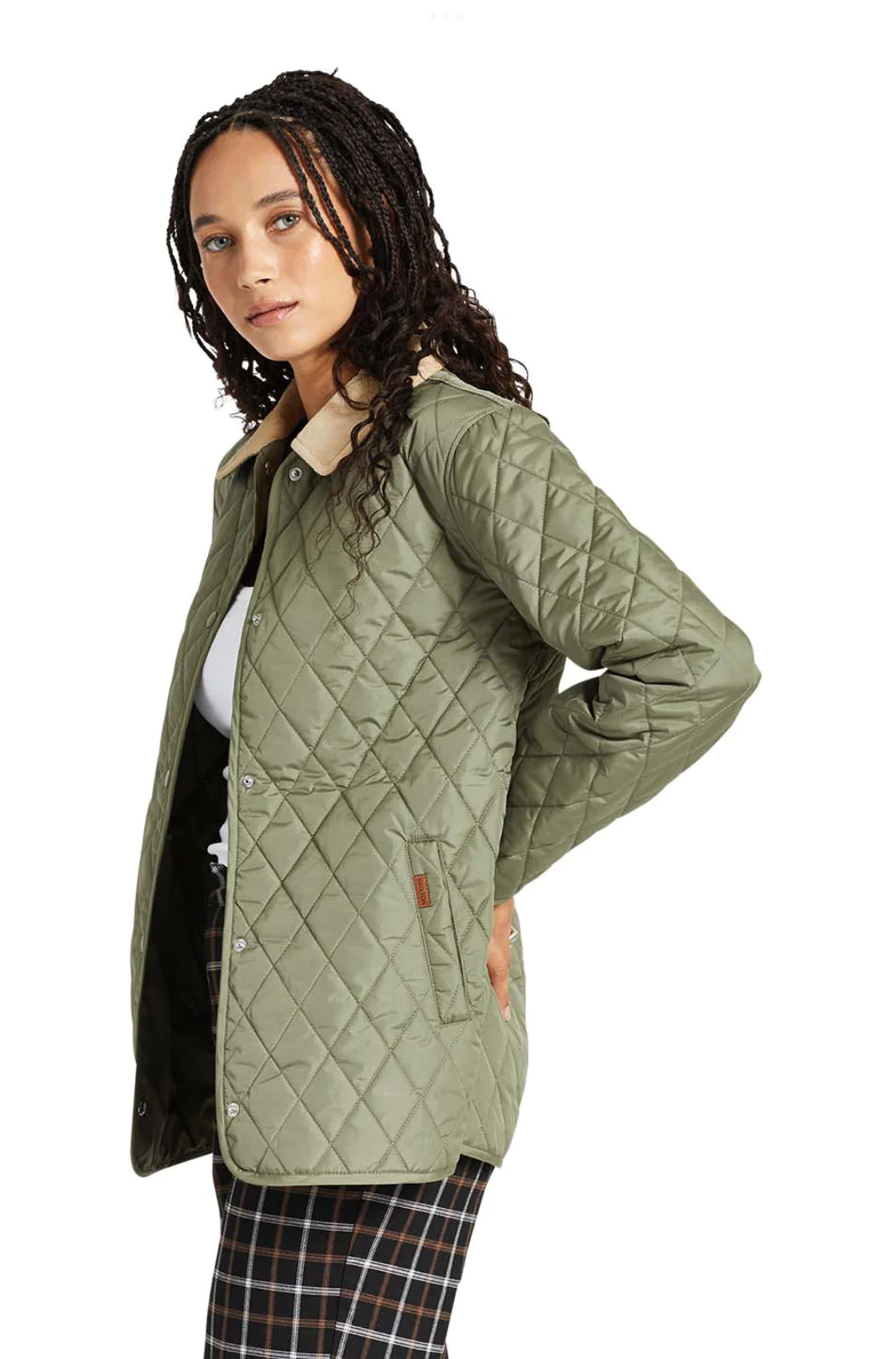 BRIXTON Women's Cass Jacket Olive Surplus Women's Street Jackets Brixton