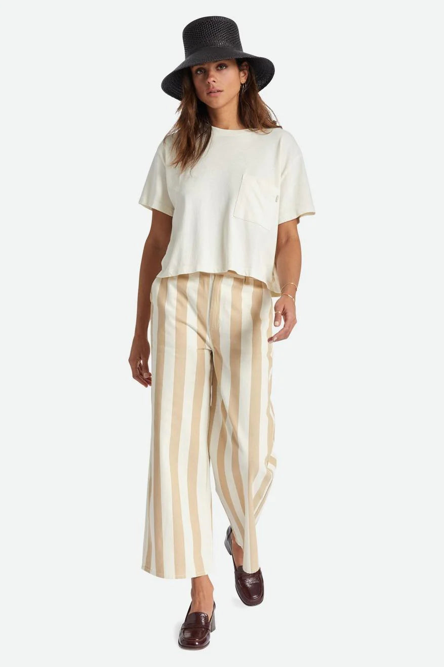 BRIXTON Women's Victory Wide Leg Pants Sand Women's Pants Brixton