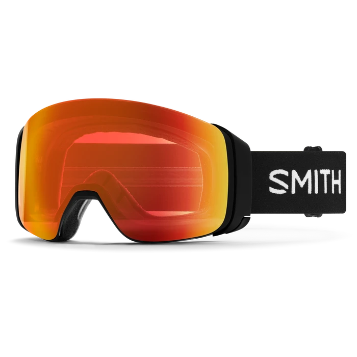 SMITH 4D Mag Black - ChromaPop Everyday Red Mirror + ChromaPop Storm Yellow Flash Snow Goggle Snow Goggles Smith